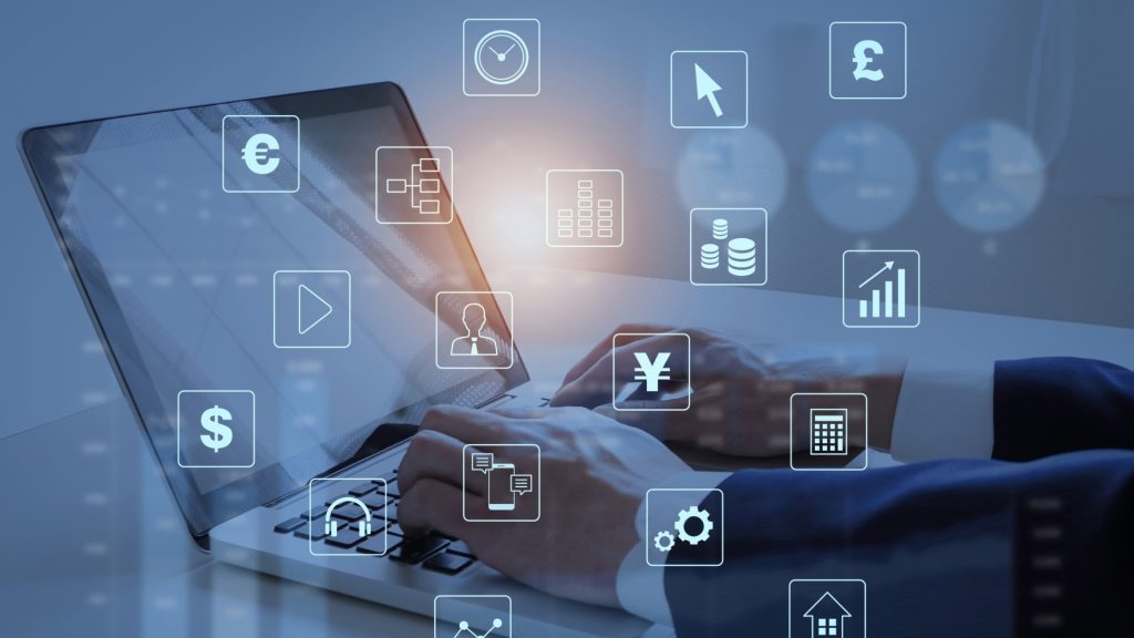 パソコンの内部に保存された多くの大切なデータのイメージ。